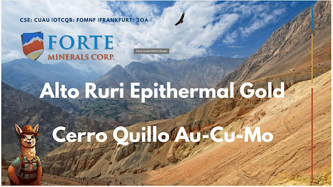 Alto Ruri Epithermal Gold Project - Forte Minerals