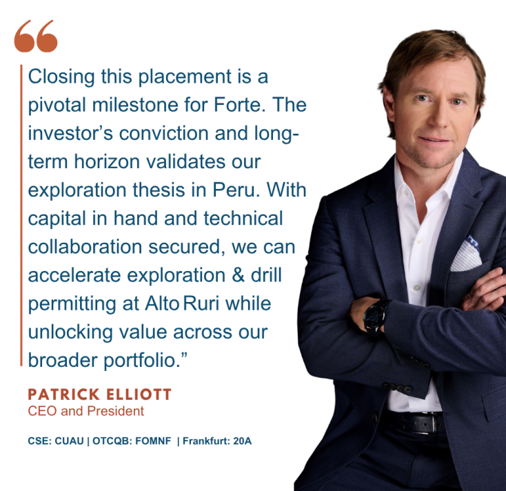 Patrick Elliott, President and CEO at Forte Minerals Corp.